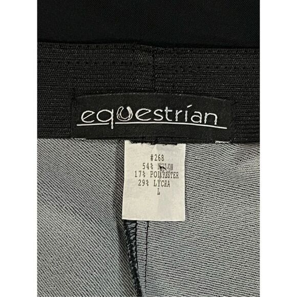 Equestrian Black Knit Studded Western Dress Pants Size Large - Picture 4 of 4